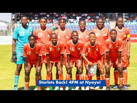 Harambee Starlets are back on the pitch at Nyayo Stadium 4pm! Team Kenya all the way.