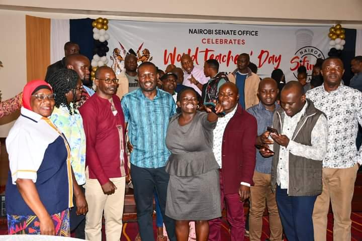 Senator Sifuna throws party to celebrate World Teachers' Day