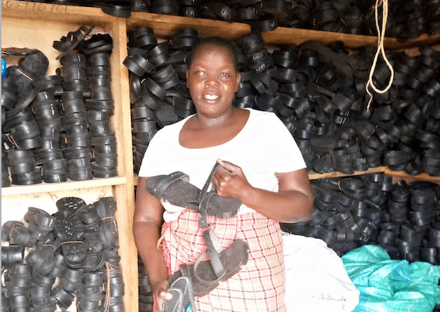 Meet Kisumu woman turning used motor vehicle tyres into cash