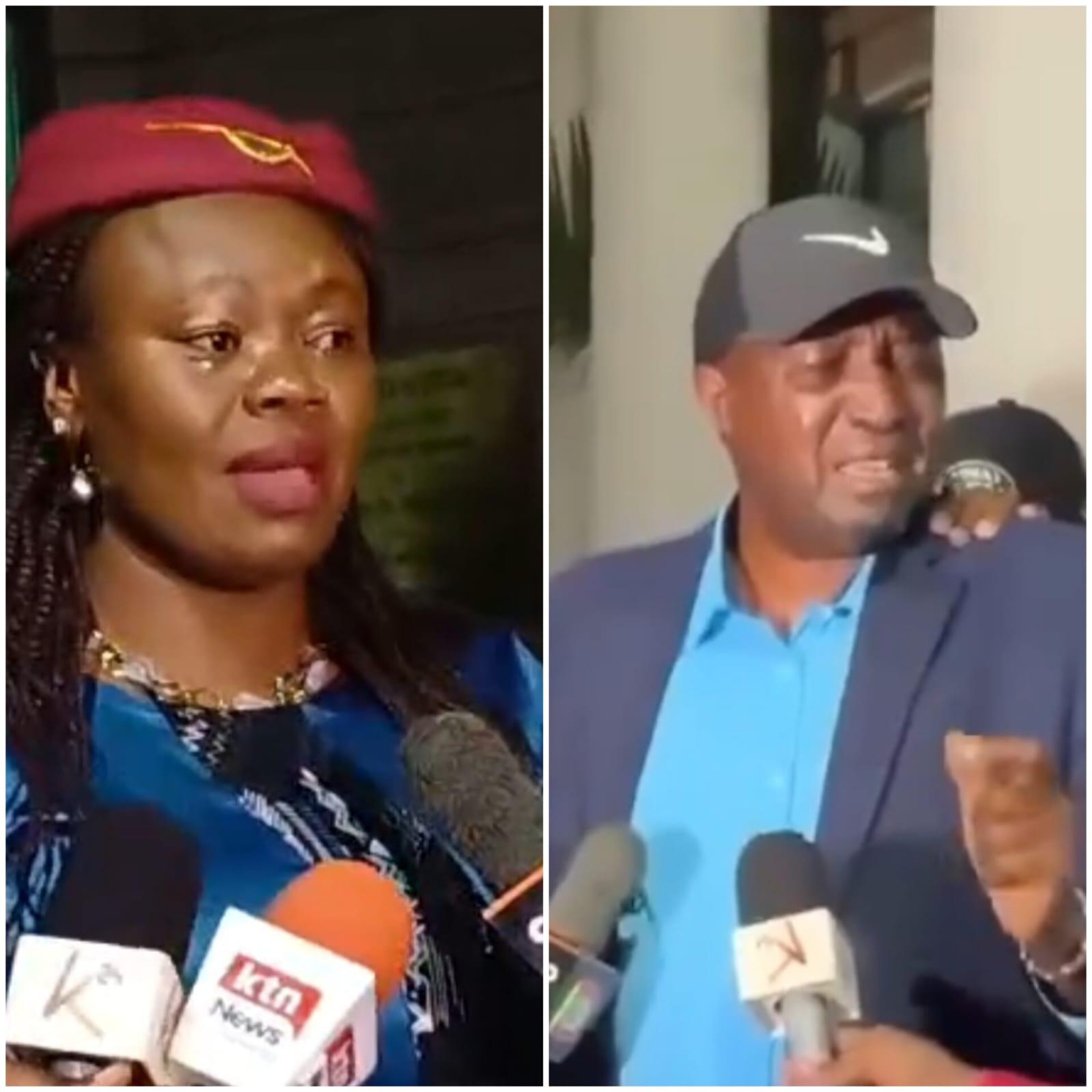 Wamuchomba, Ngunjiri break down after visiting ex-DP