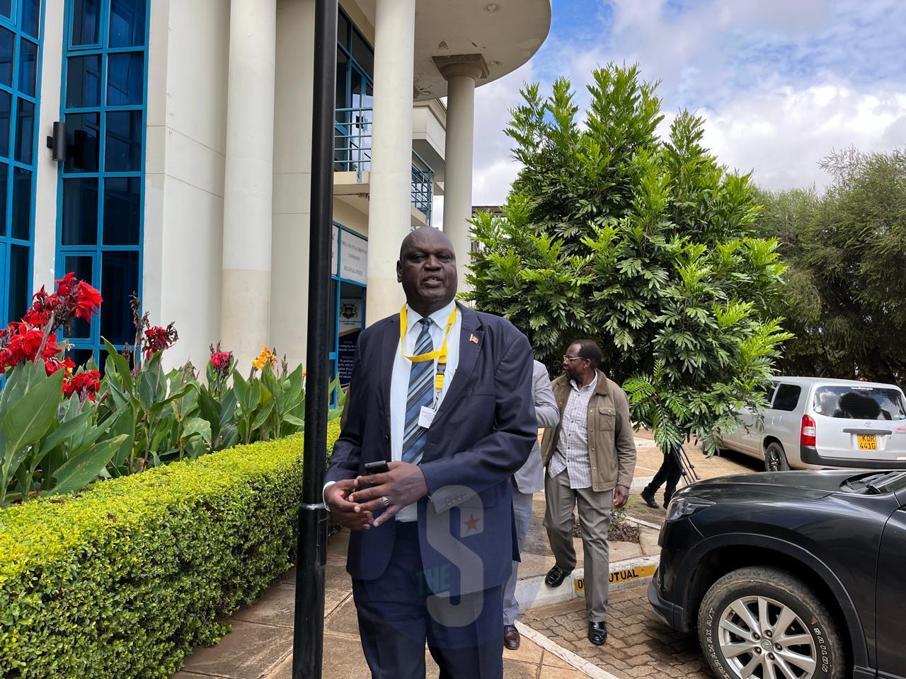 Moi University VC Kosgey arrives at EACC offices