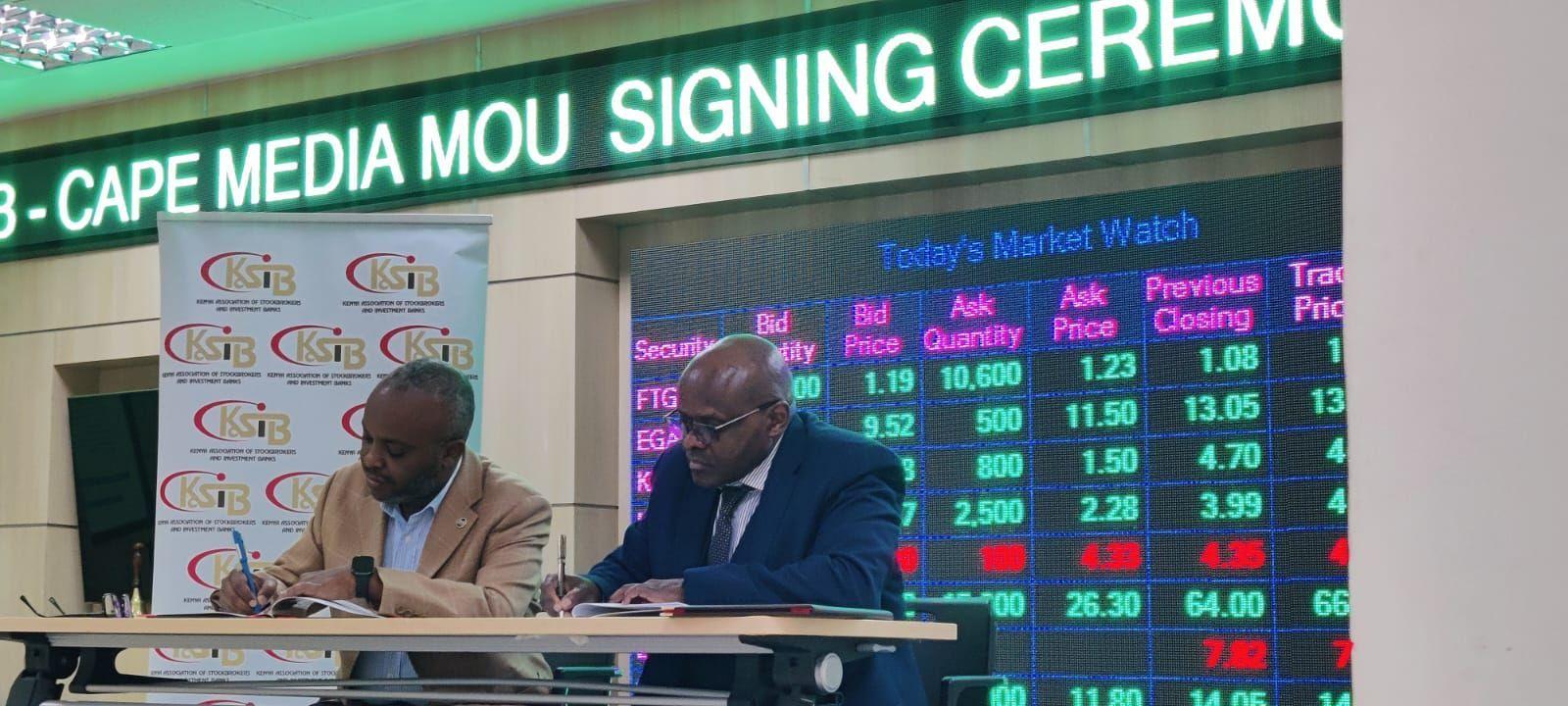 KASIB, Cape Media partner to educate young Kenyans on capital markets