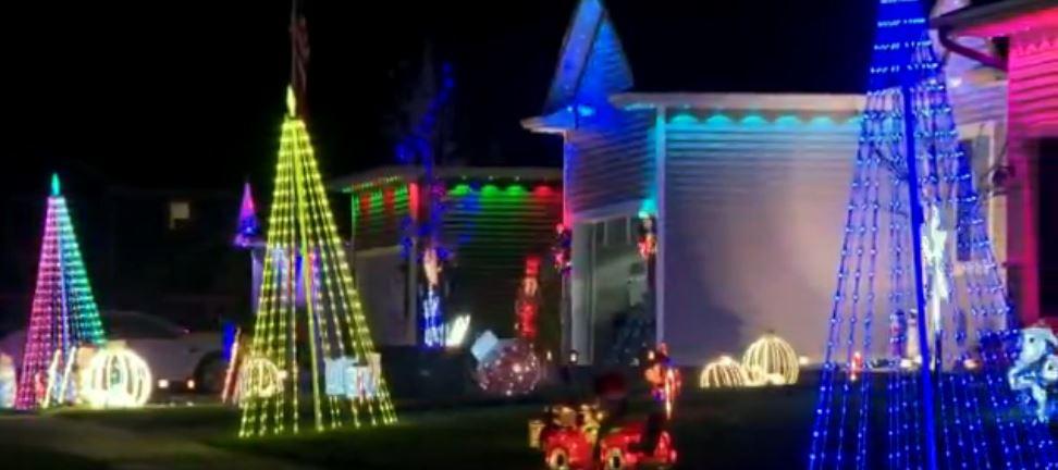 Husband decorates entire street for wife’s Christmas joy