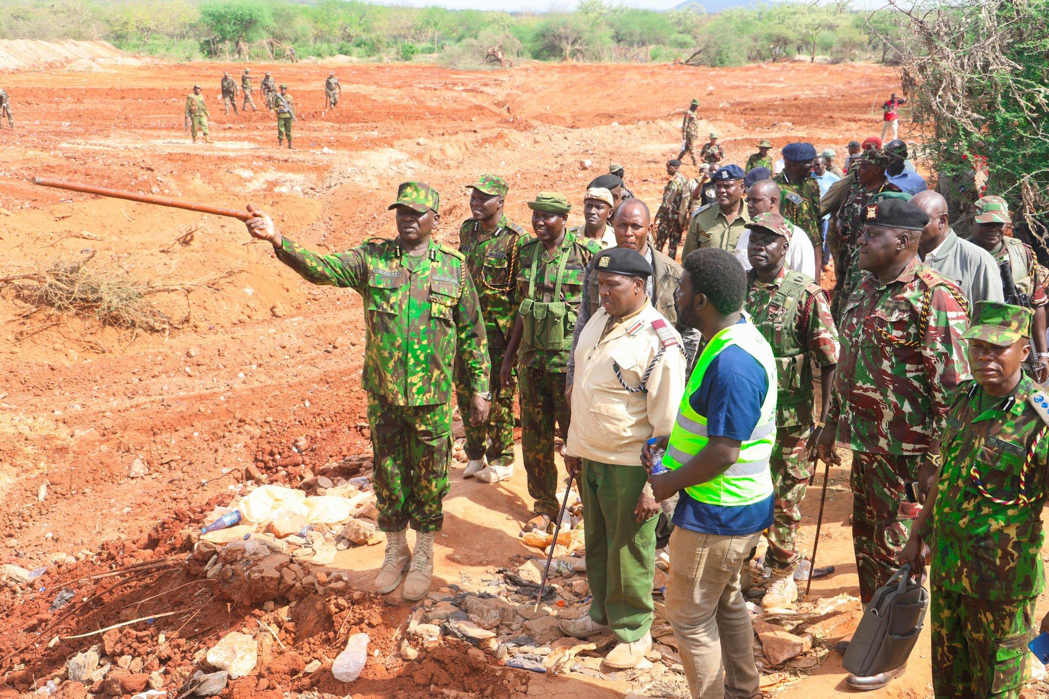 IG Kanja tours troubled goldmines in Moyale