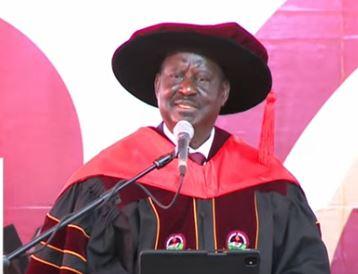 Raila graces Kabarak University 20th Graduation