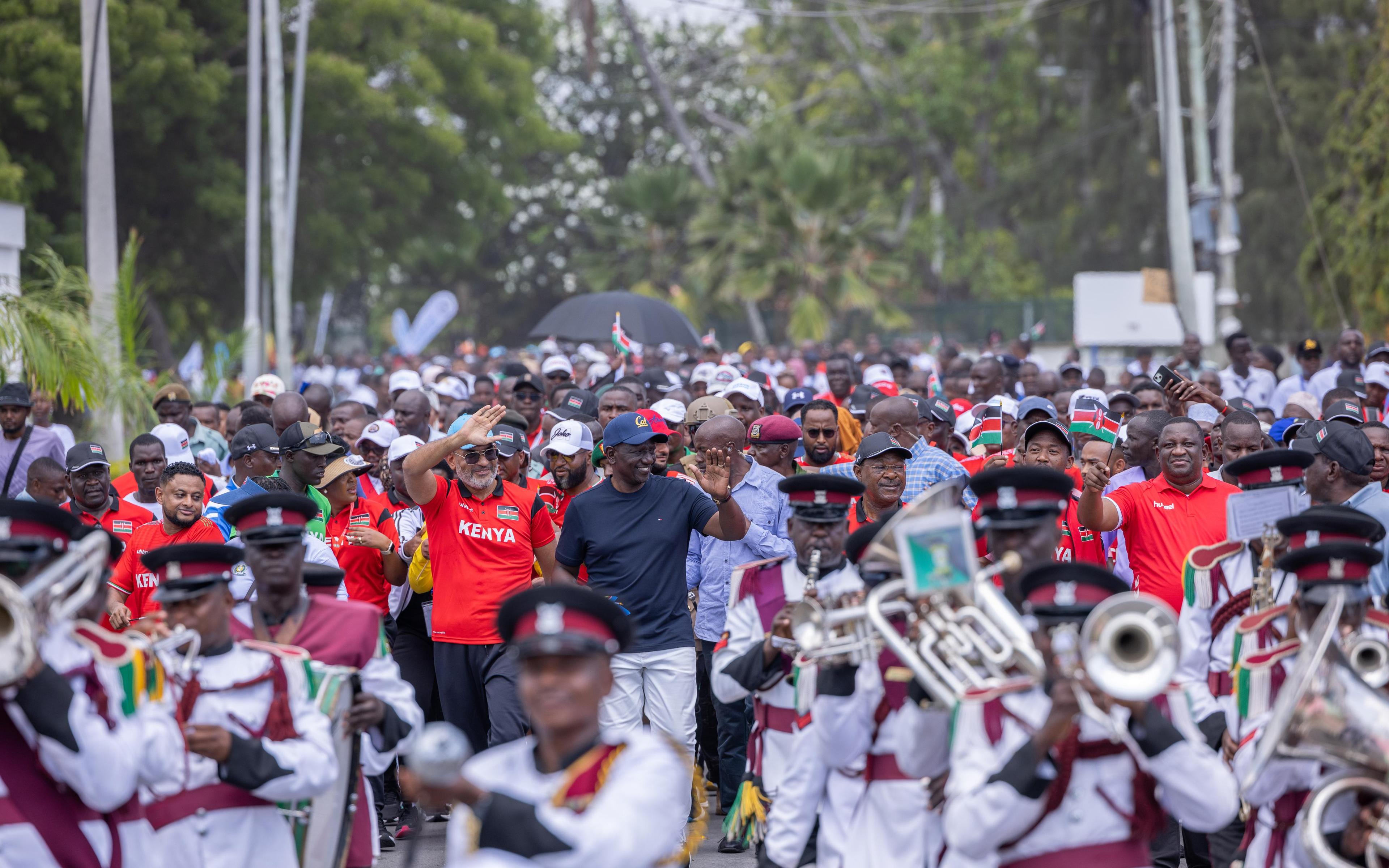 PHOTOS: Ruto in Mombasa for EAC games