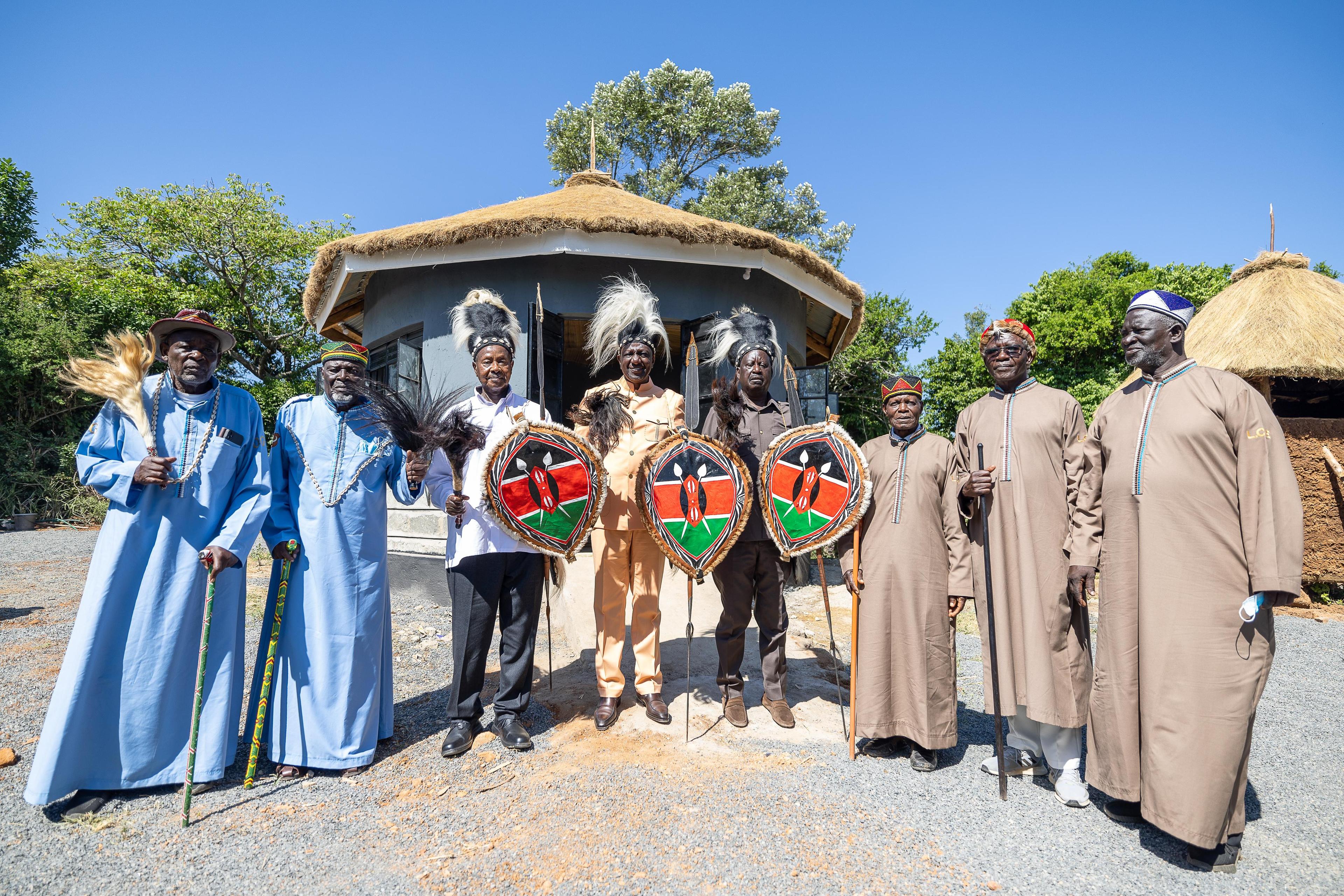 Ruto, Museveni and Raila in Siaya for Piny Luo festival