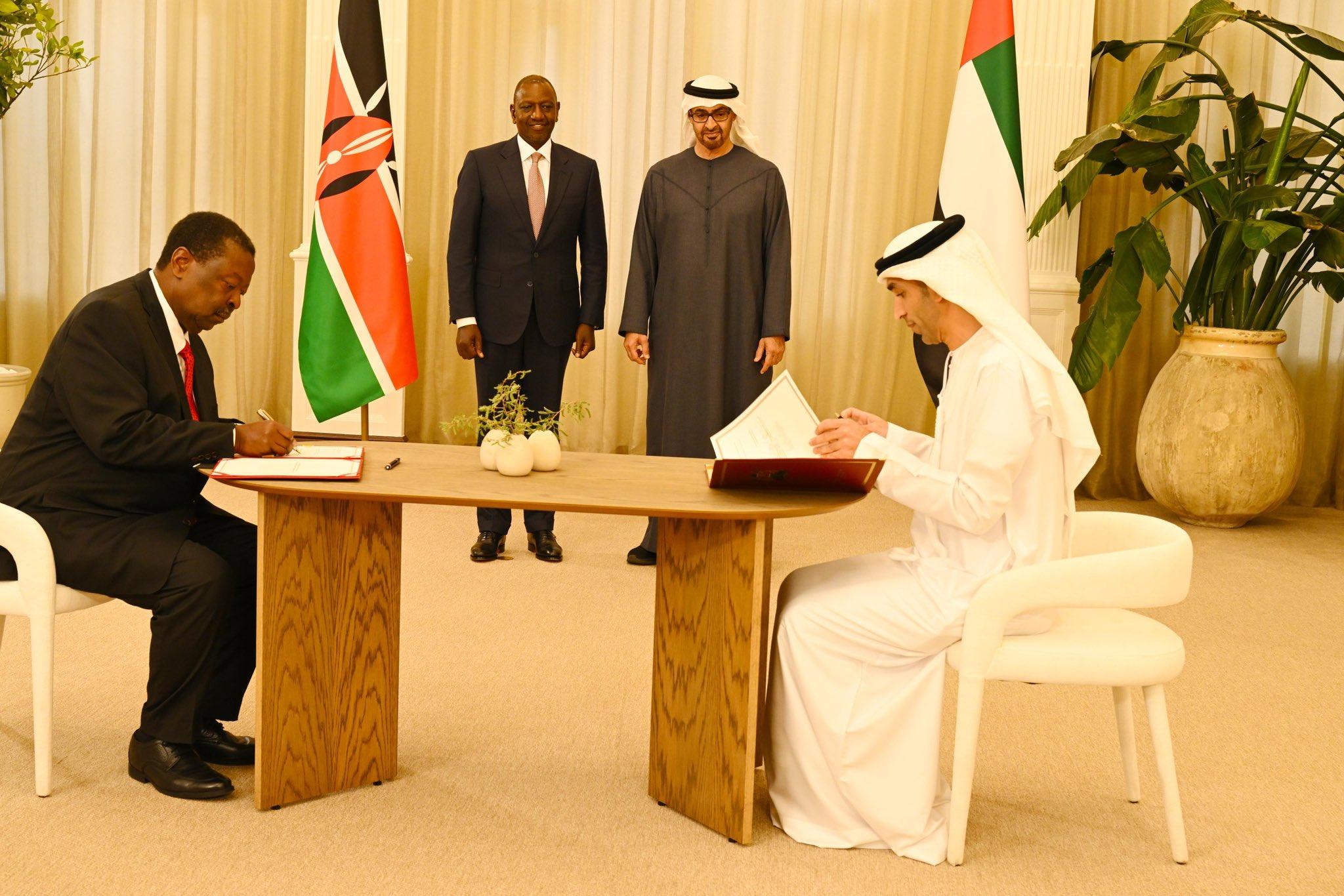 Kenya, UAE ink historic economic partnership deal