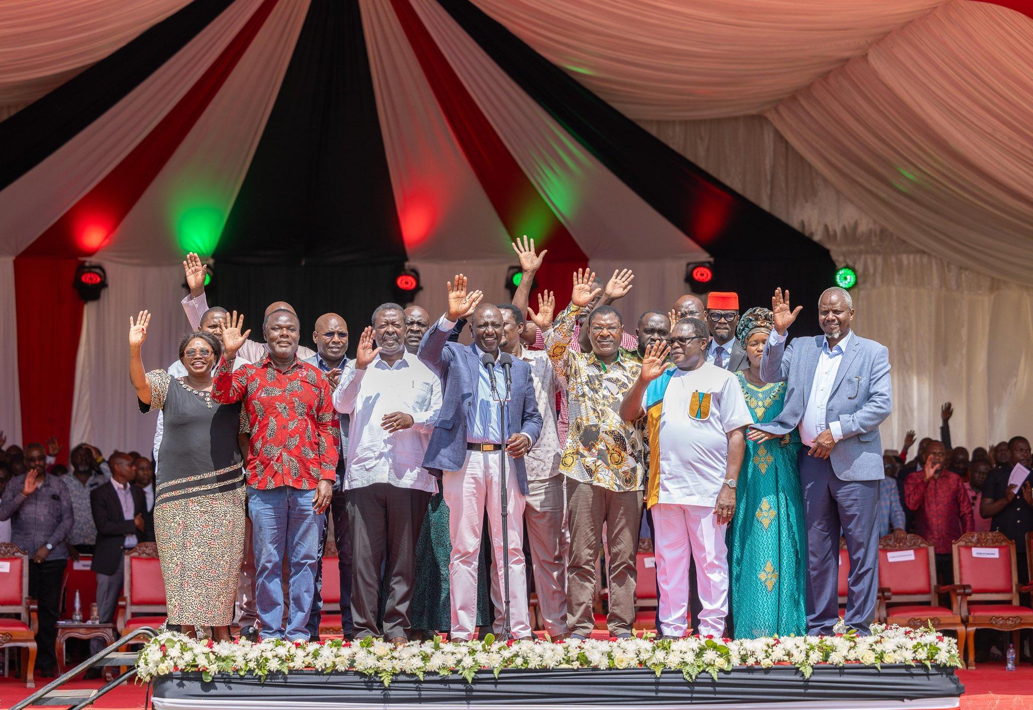 President Ruto leads worship song during church service