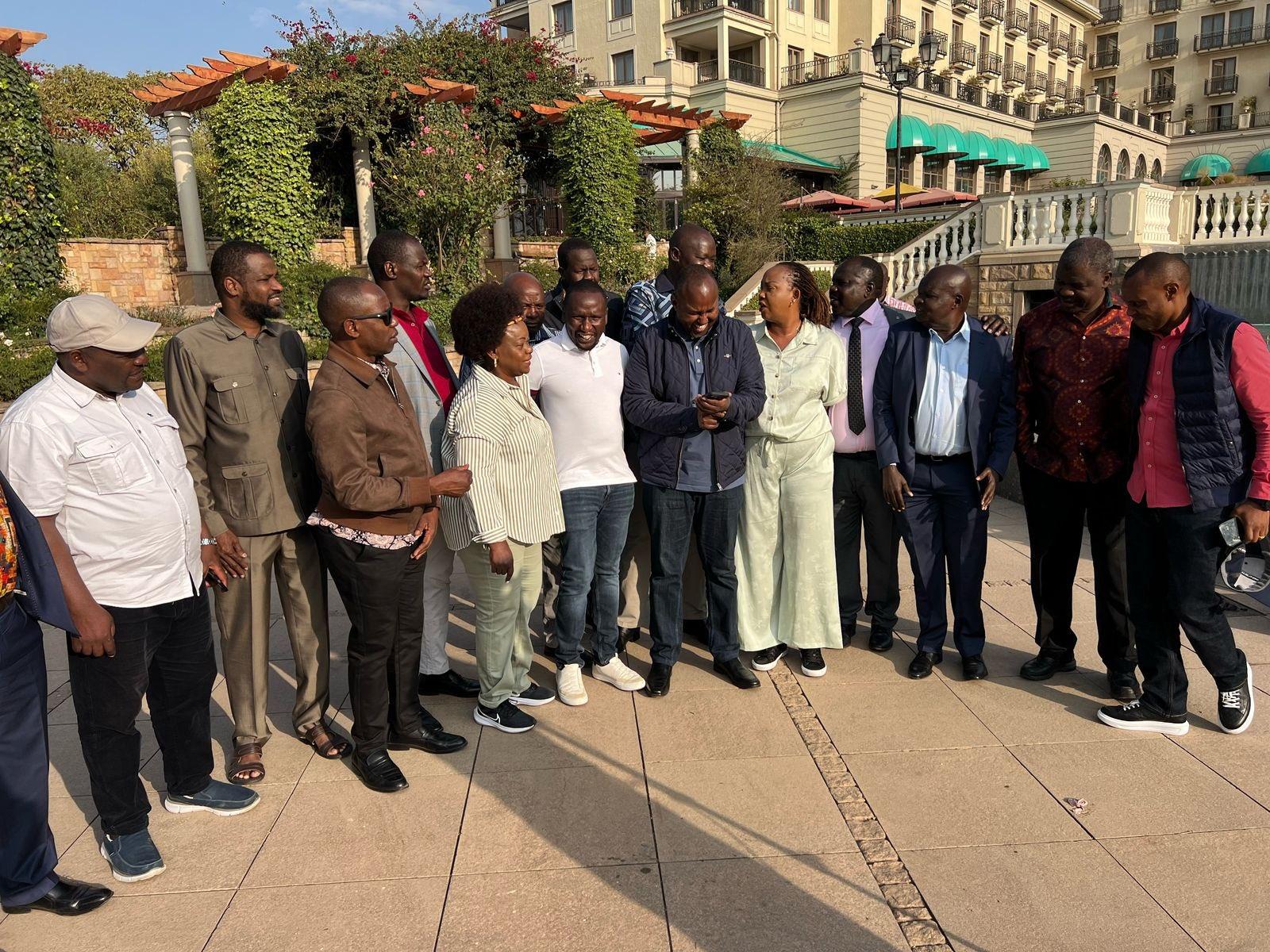 Accord Raila rousing welcome on his return from Addis - Junet