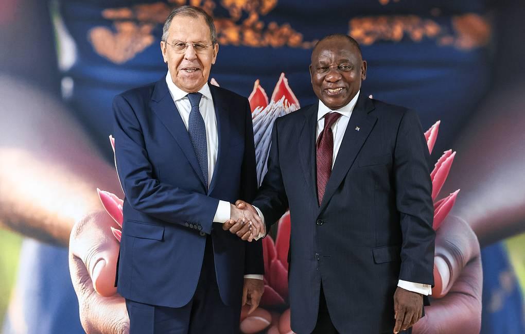 Lavrov, Ramaphosa discuss countries' partnership, talks with US