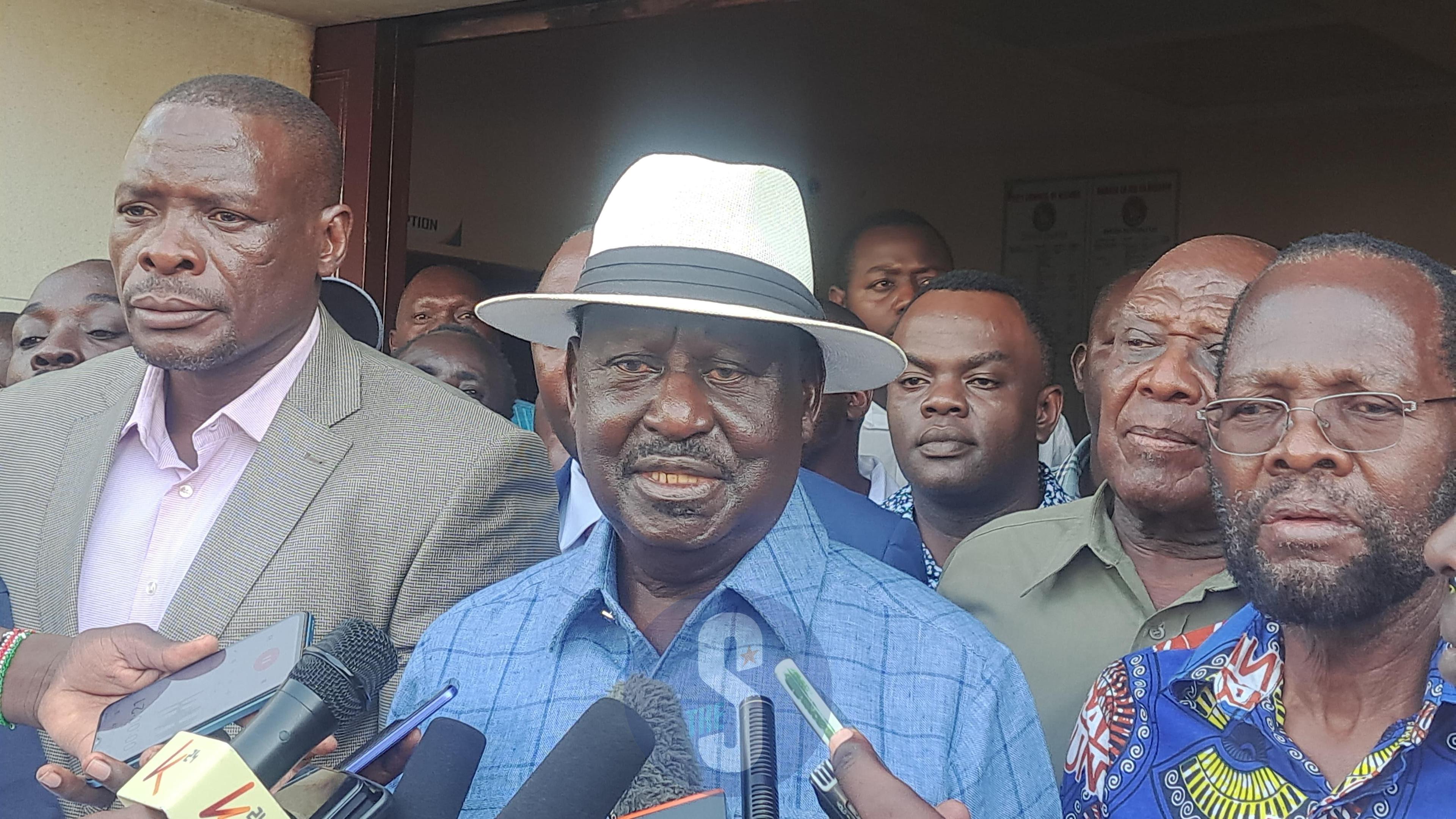 Raila: I will make an announcement next week, watch this space.