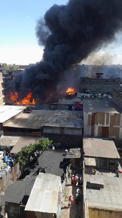 At least 10 injured in Kariobangi fire incident