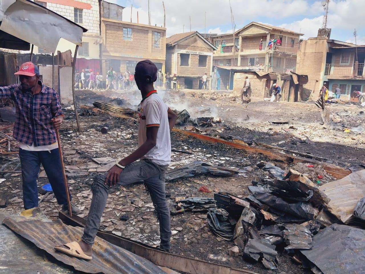 Families left homeless as fire razes houses in Mlolongo