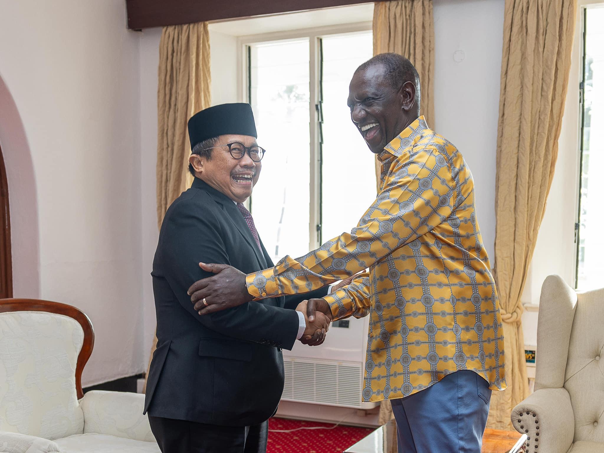 [PHOTOS] Ruto holds talks with outgoing Indonesian envoy