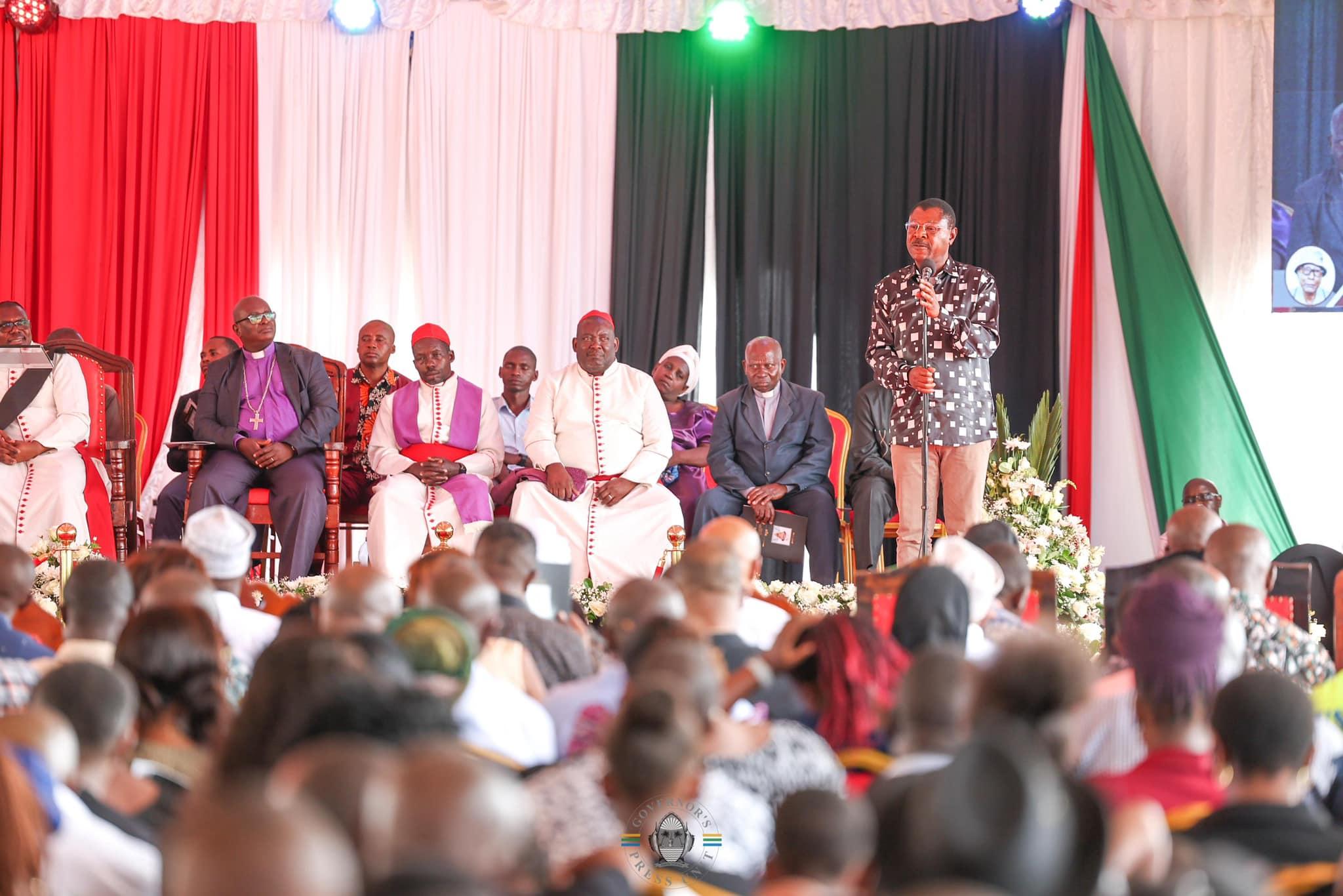 Wetang’ula urges national unity and patriotism at Kingi's father funeral