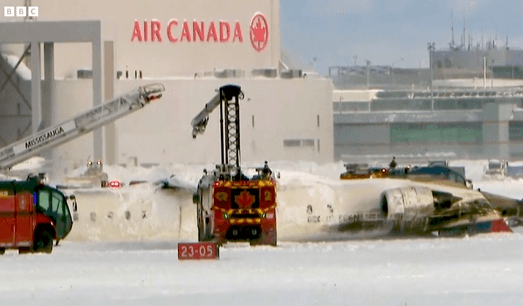 'I was just in a plane crash. Oh my God': Witnesses recount escape in Toronto