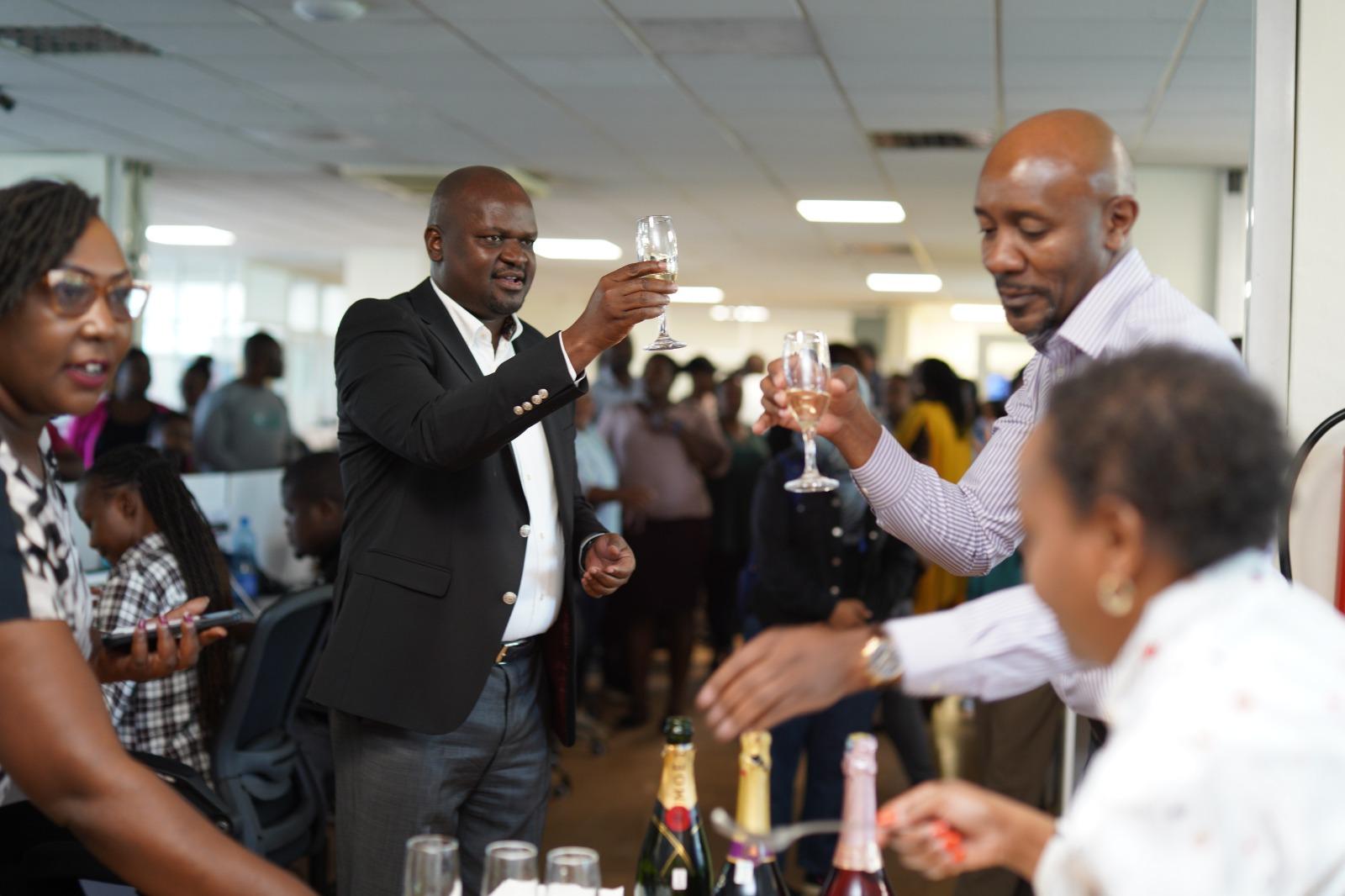 [PHOTOS] Radio Africa staff celebrate group CEO's 50th birthday