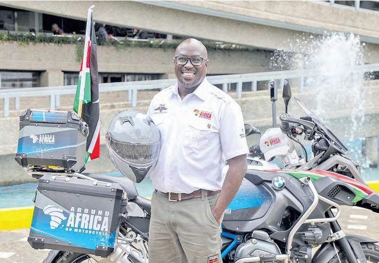 Bikers encounter with potholes and bits of roads in Zimbabwe