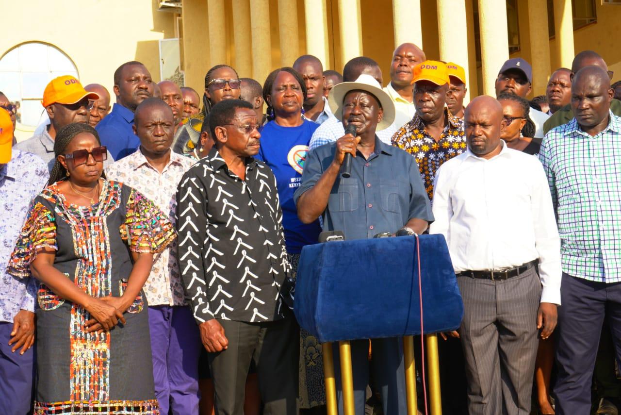 Raila roots for unity of the country