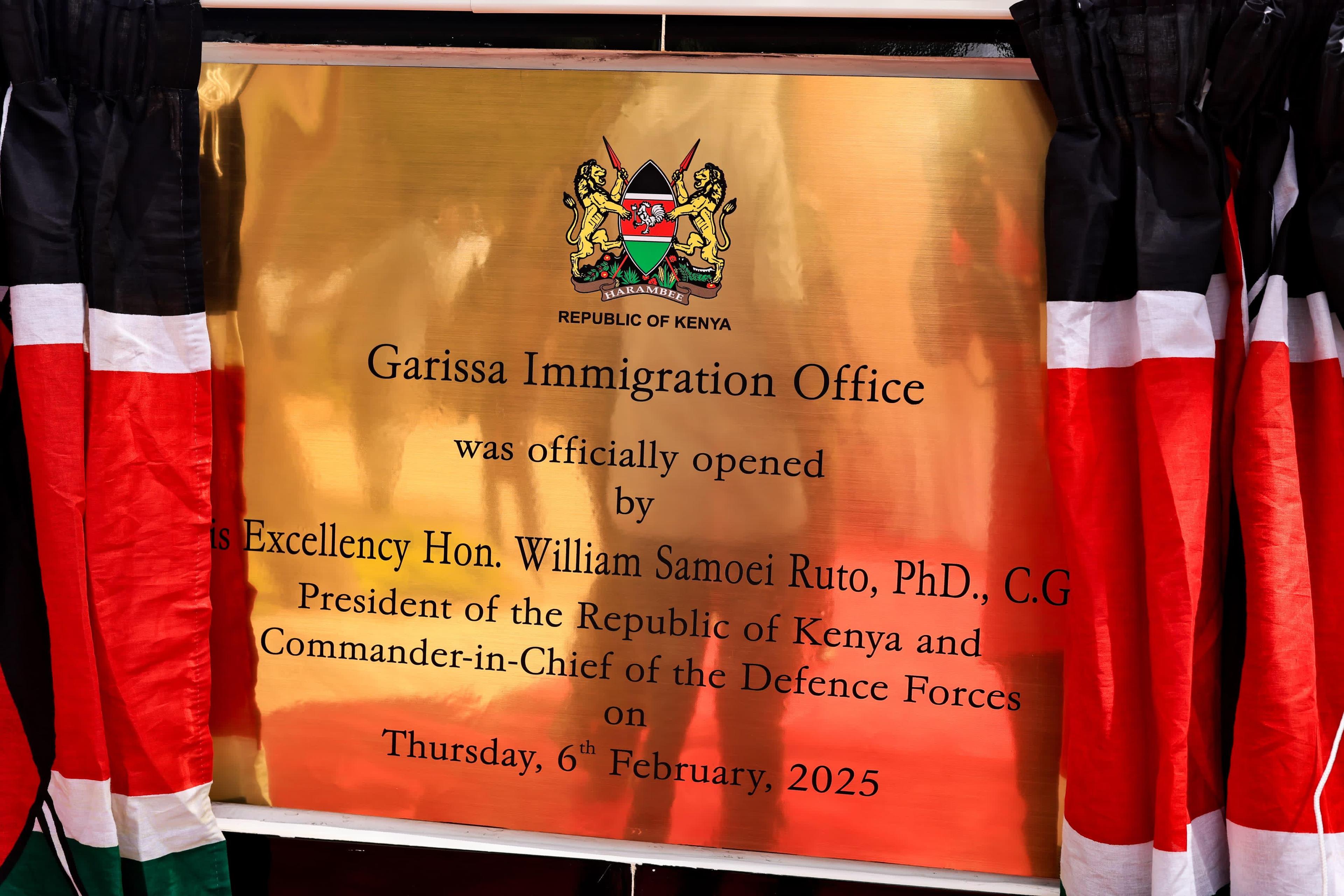 Relief for Garissa residents as Ruto opens passports office