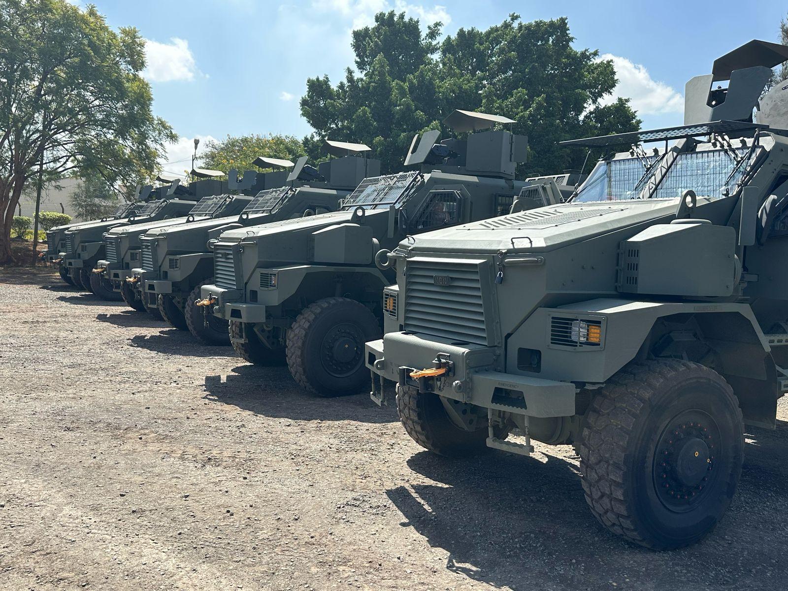 Murkomen unveils 10 armoured police vehicles