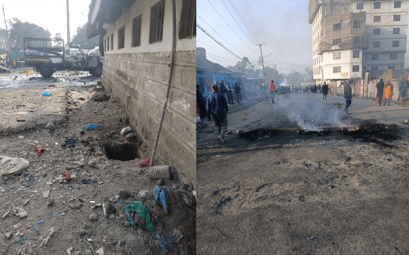 Running battles, two police cars burnt after boy shot dead in Nairobi