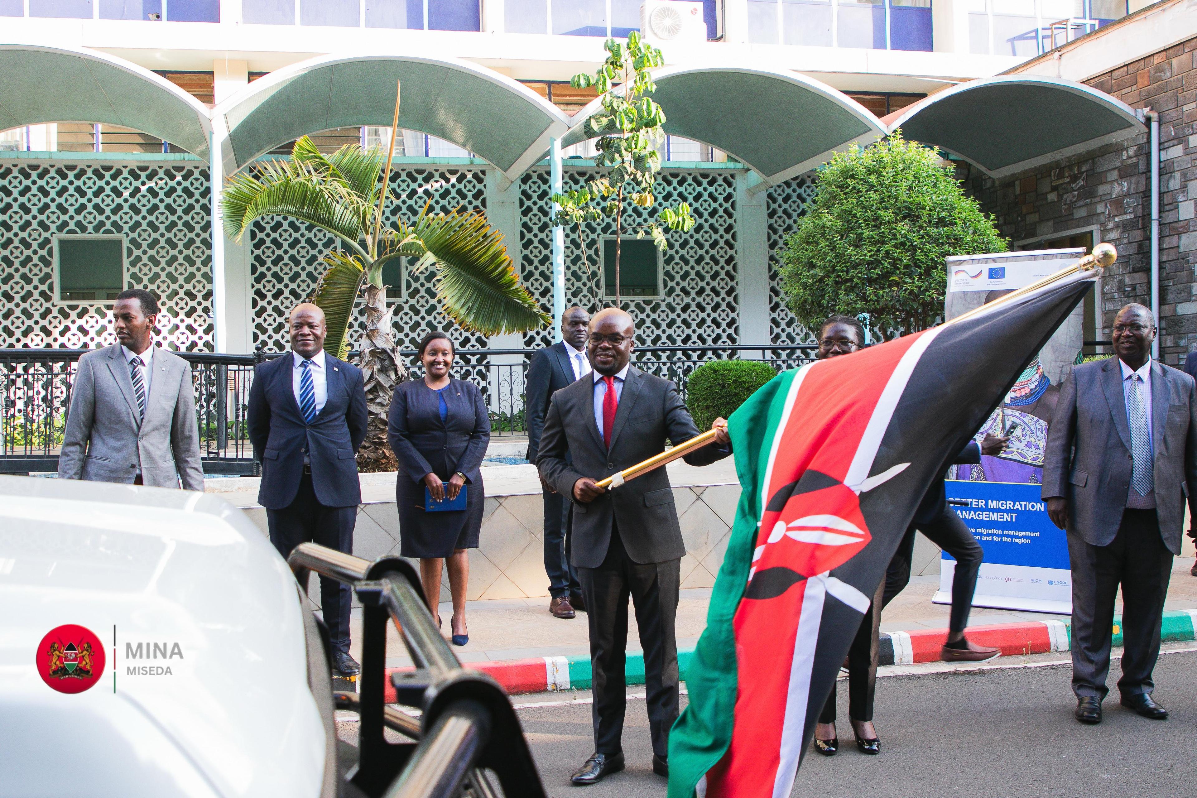 PS Omollo flags off border patrol land cruisers