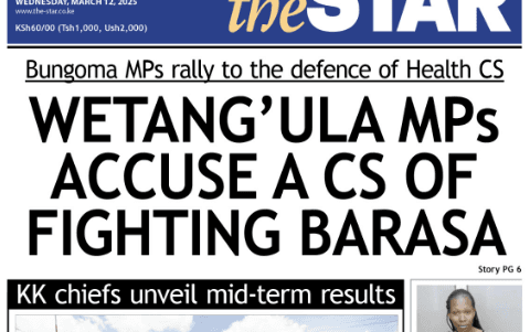 News Brief: Wetang’ula MPs accuse a CS of fighting Barasa