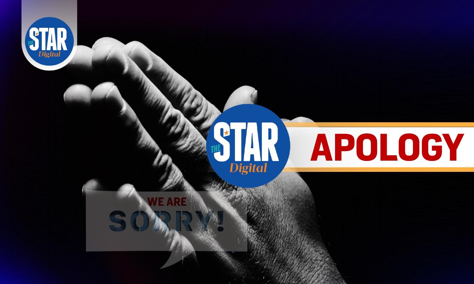 The Star apology