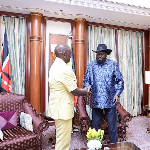 Ruto, Salva Kiir meet during Riyadh summit