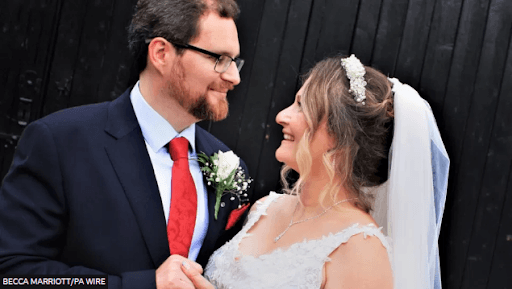 Bride's dream wedding saved by robotic surgery