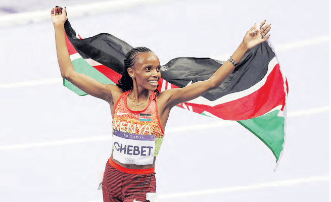 Chebet seeks to solidify her position as the world’s best distance runner