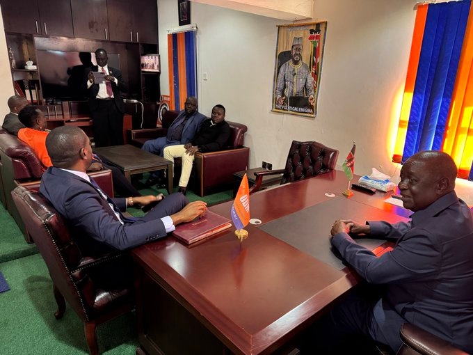 Oburu visits ODM HQ for the first time as party leader