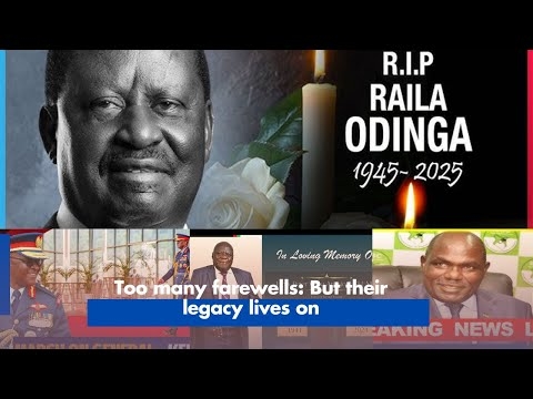 Too many farewells: But their legacy lives on