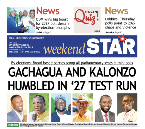 Brief: Gachagua, Kalonzo humbled in '27 test run