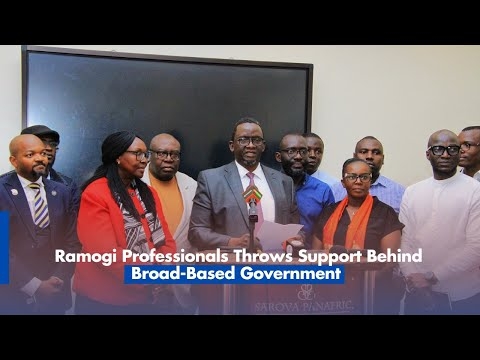Ramogi Professionals Throws Support Behind Broad-Based Government