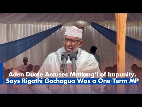 Aden Duale Accuses Matiang’i of Impunity, Says Rigathi Gachagua Was a One-Term MP